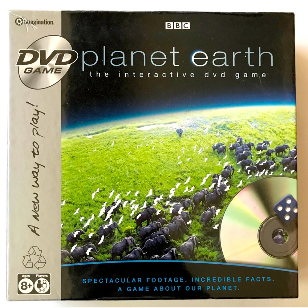 Planet Earth DVD Board Game New Sealed